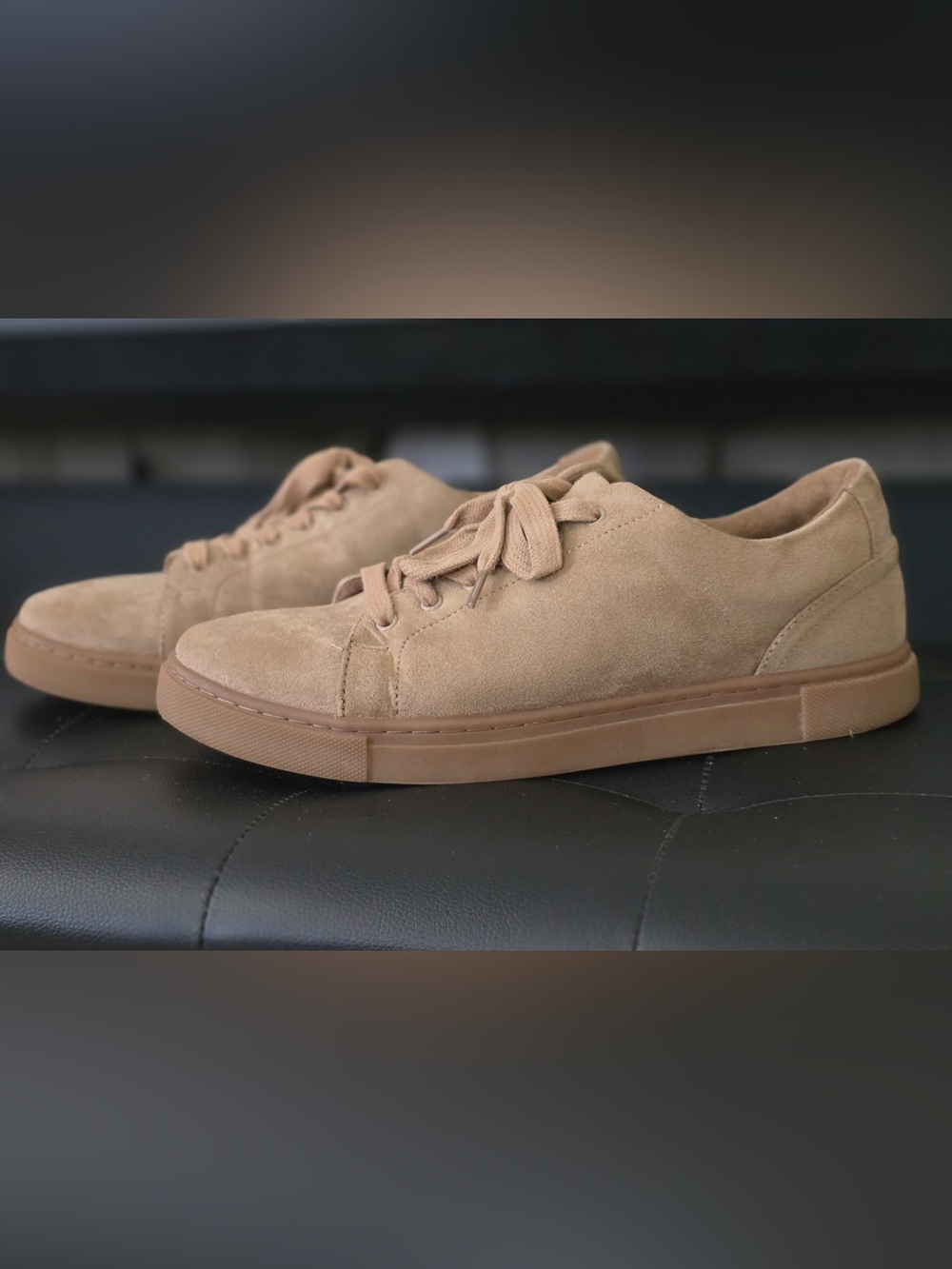 Men’s Casual Suede Sneakers in Tan